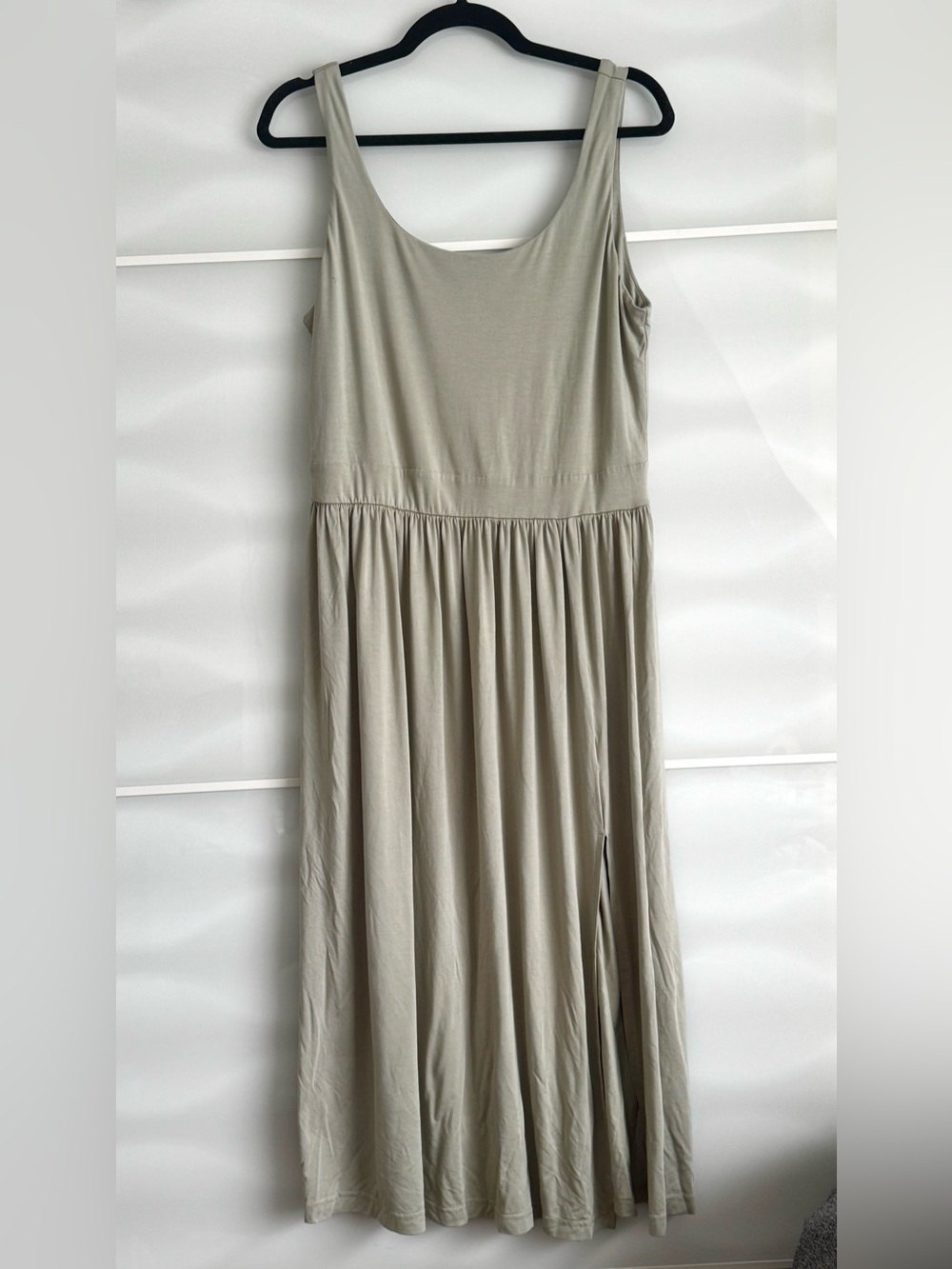 Priv Sage green midi dress jersey size XL tank dress market dress Wilfred look